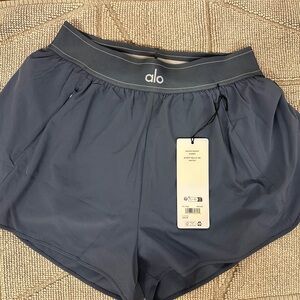 ALO Yoga Match Point Shorts in Bluestone NWT